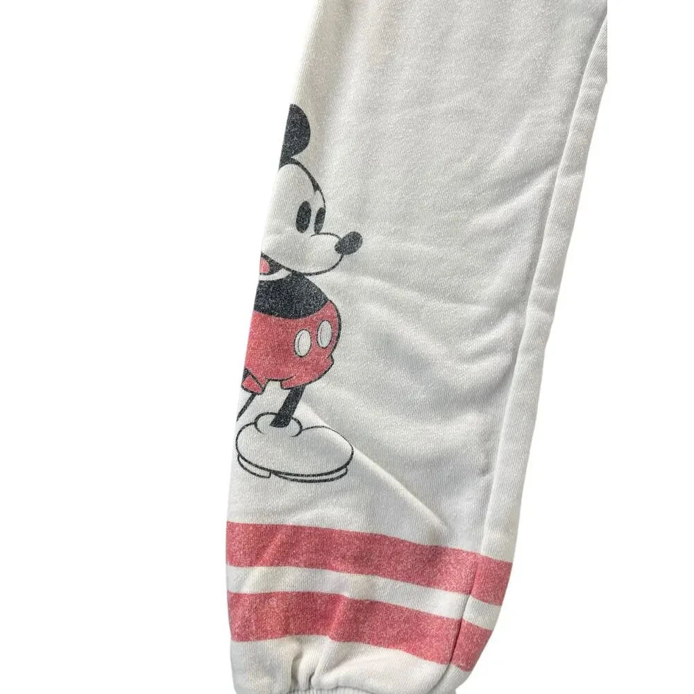 Gap Kids Girls White Mickey Minnie Mouse Graphic Sweatpants Youth Size Medium